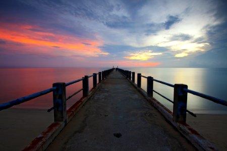 Beach Clouds Dawn photo