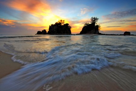 Beach Dawn Dusk
