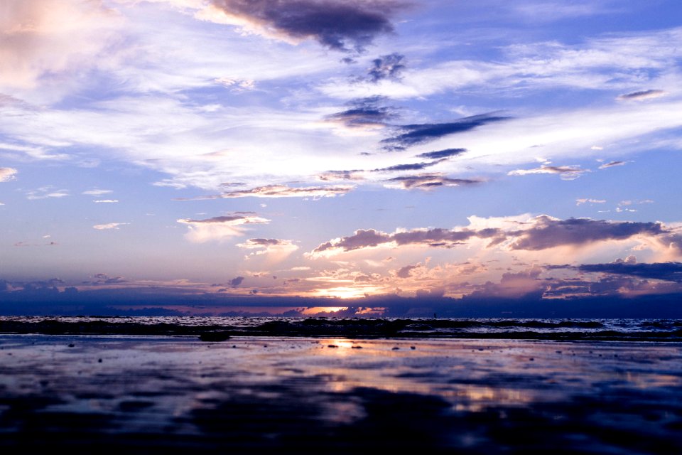 Beach Clouds Dawn