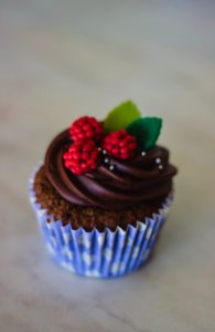 Berries Chocolate Cupcake photo