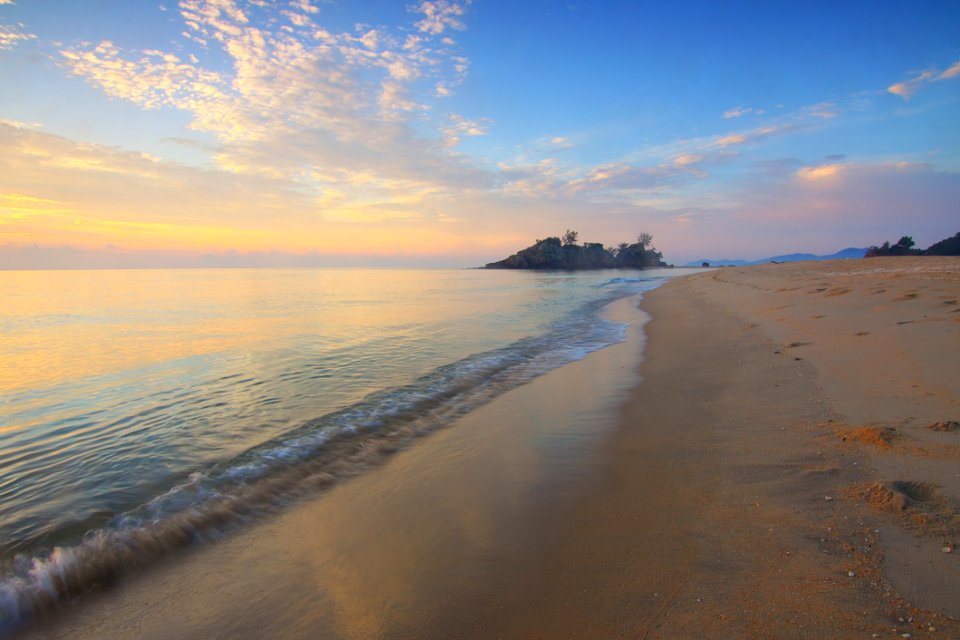Beach Clouds Dawn