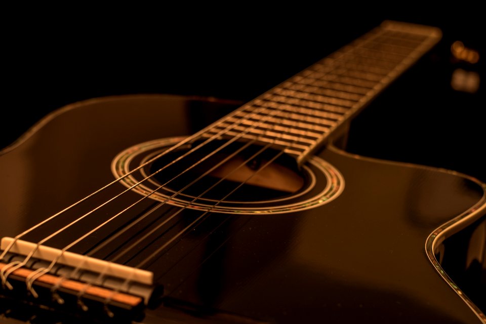 Black Acoustic Guitar