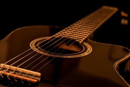 Black Acoustic Guitar photo