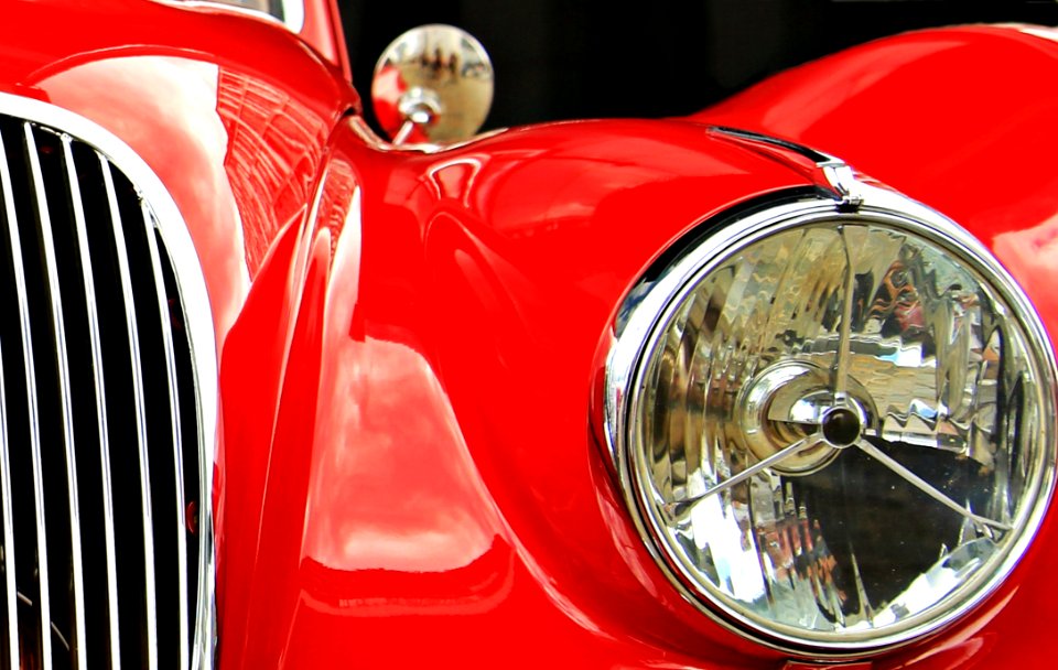 Red And Silver Car