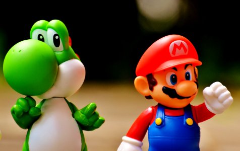 Super Mario And Yoshi Plastic Figure photo