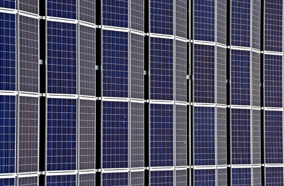 Closeup Shot Of Solor Panel