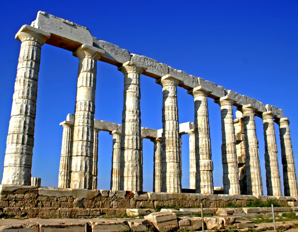 Concrete Pillars During Daytime