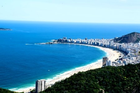 City High Rise Buildings Near Seashore