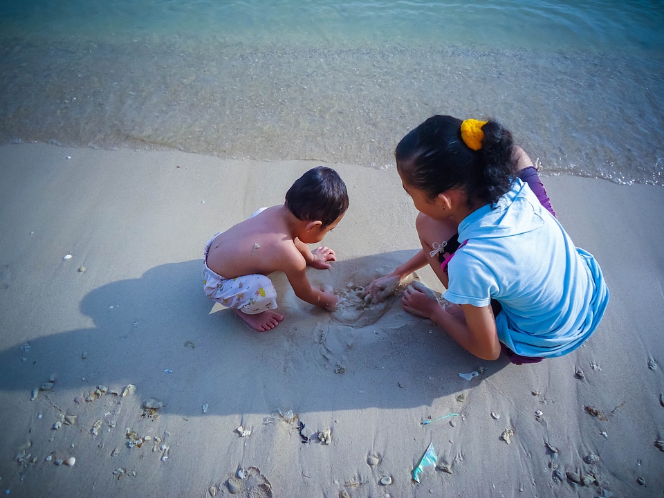 Play sand beach