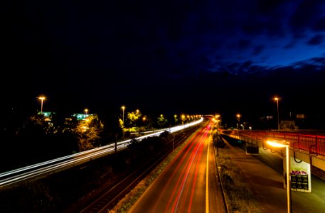 Time Lapse Photography During Nighttime photo