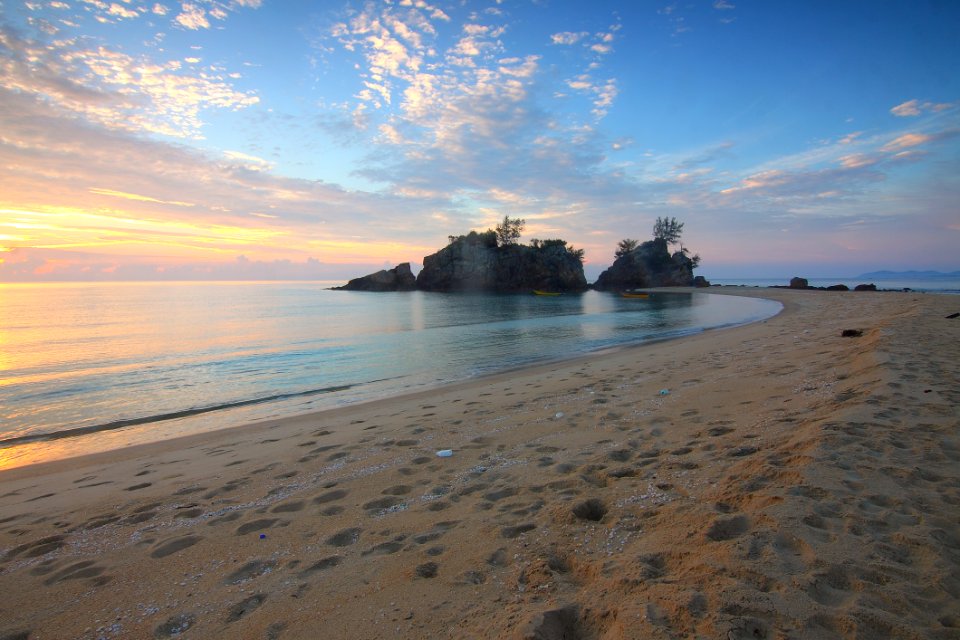 Beach Clouds Island