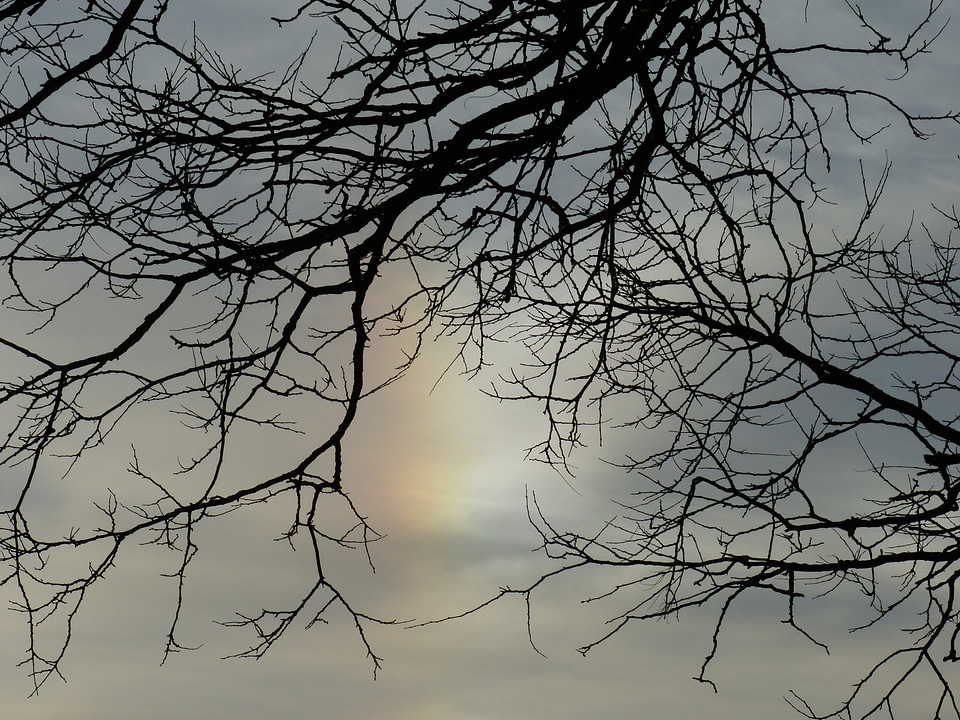 Haloerscheinung iridescent weather phenomenon