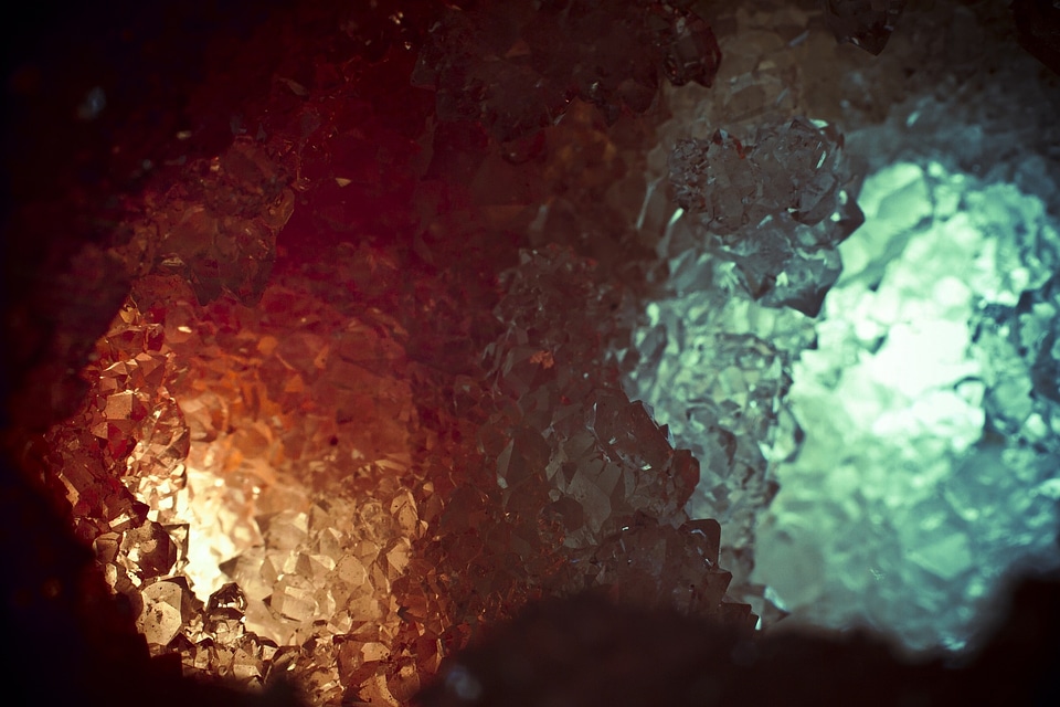 Orange turquoise gems