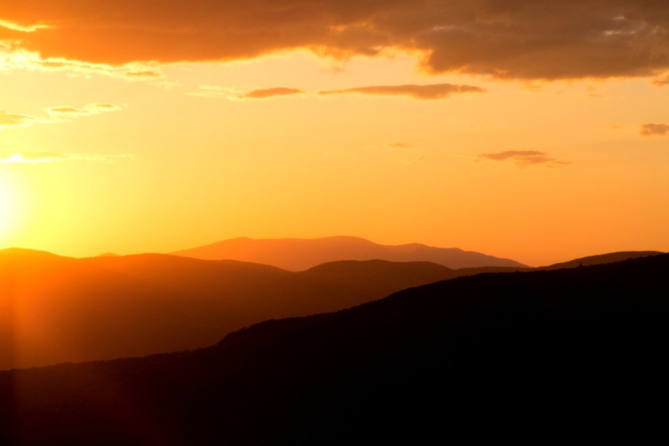 Silhouette Of Mountains During Daytime