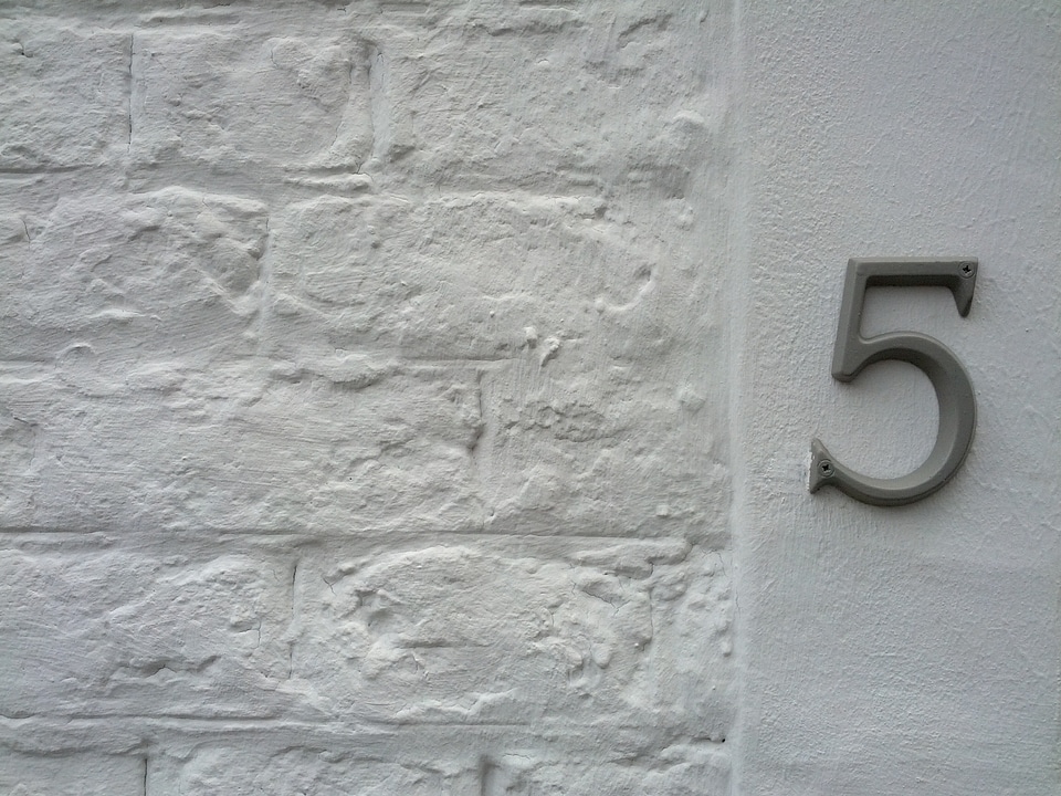 House number 5 number