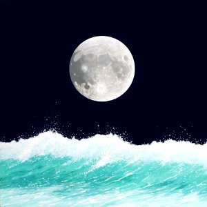 Sky Moon Daytime Atmosphere