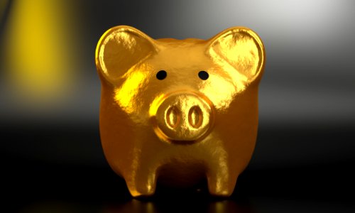 Piggy Bank Snout Gold Saving photo