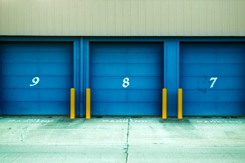 Photo Of Blue Shutter Door