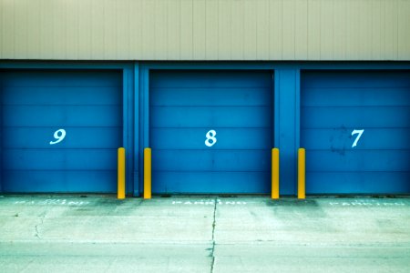 Photo Of Blue Shutter Door