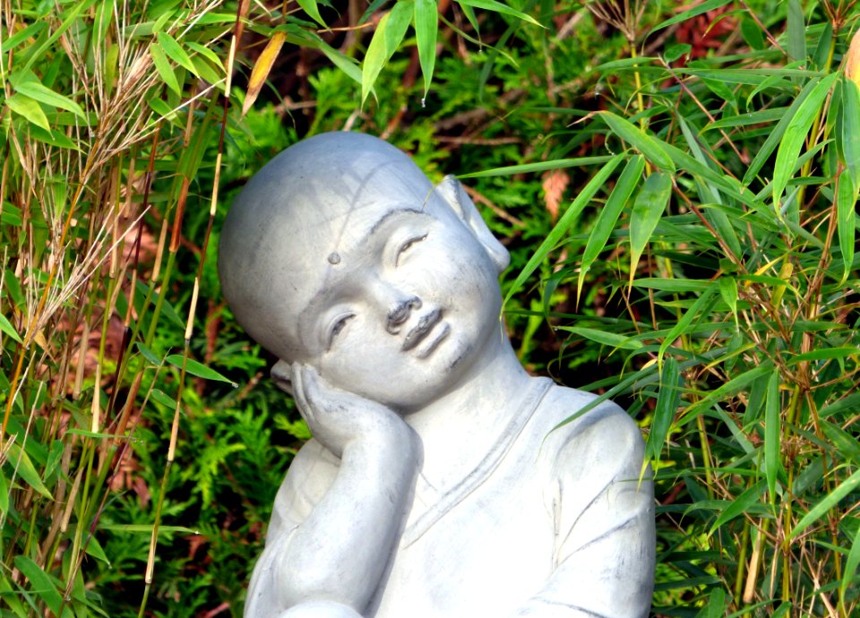 Statue Grass Sculpture Head