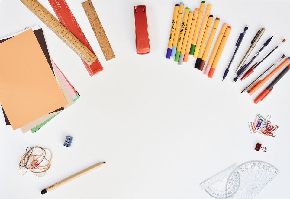 Rulers sharpener pencils
