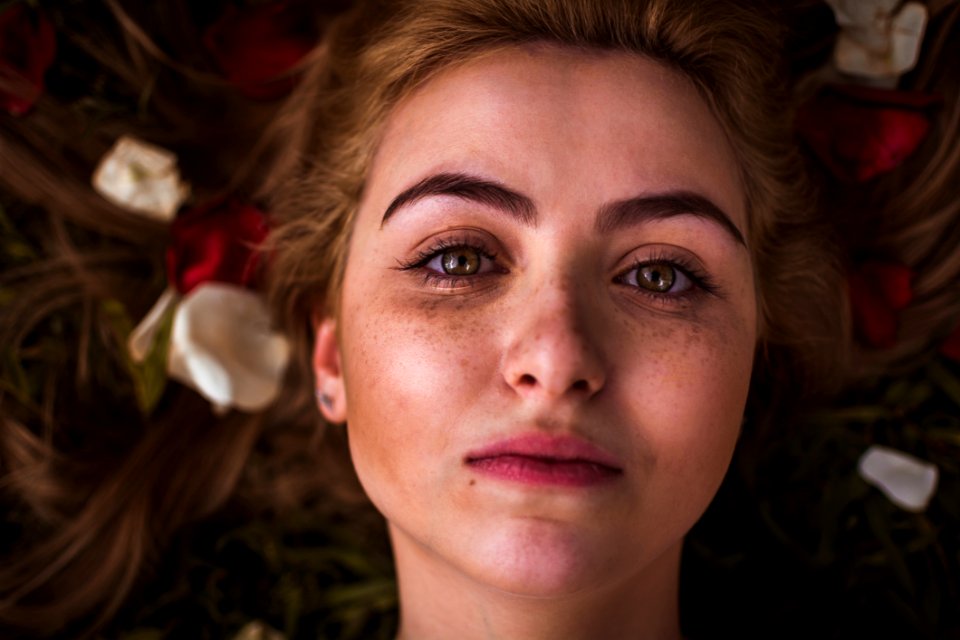 Woman In Red Lipstick Photo