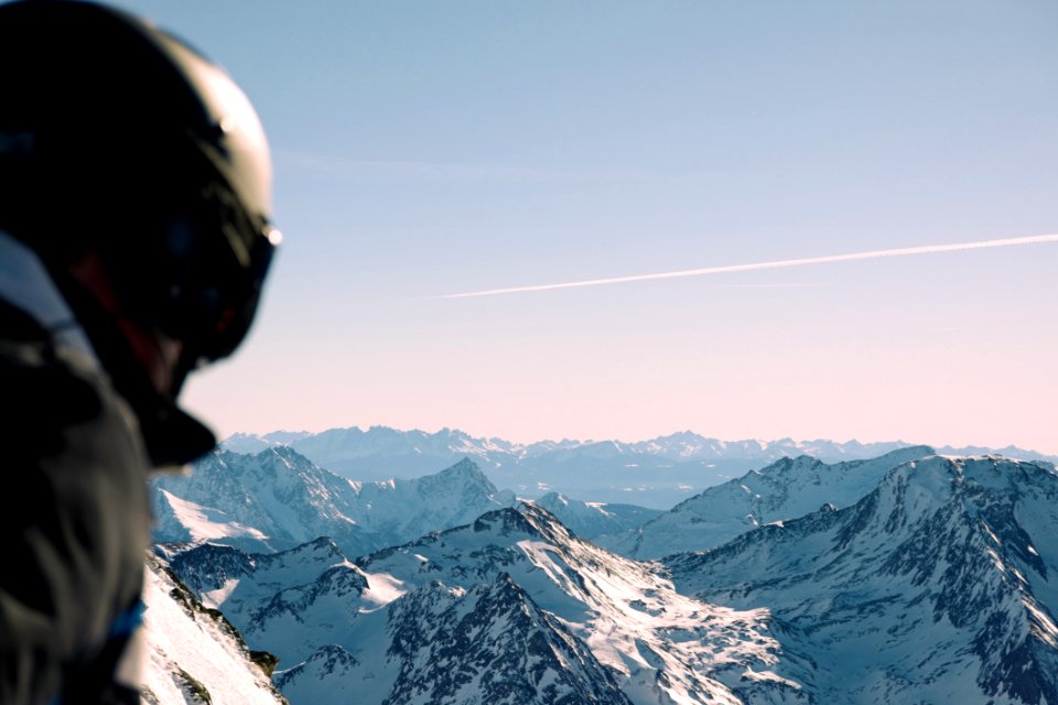 Man Wearing Snow Goggles