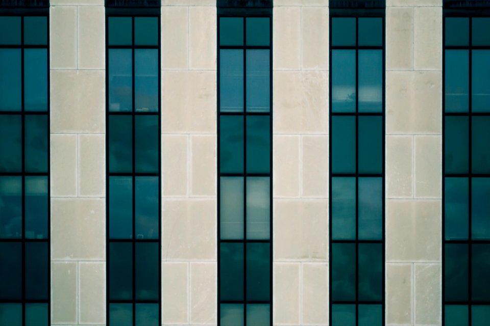 Beige And Blue Tiled Surface