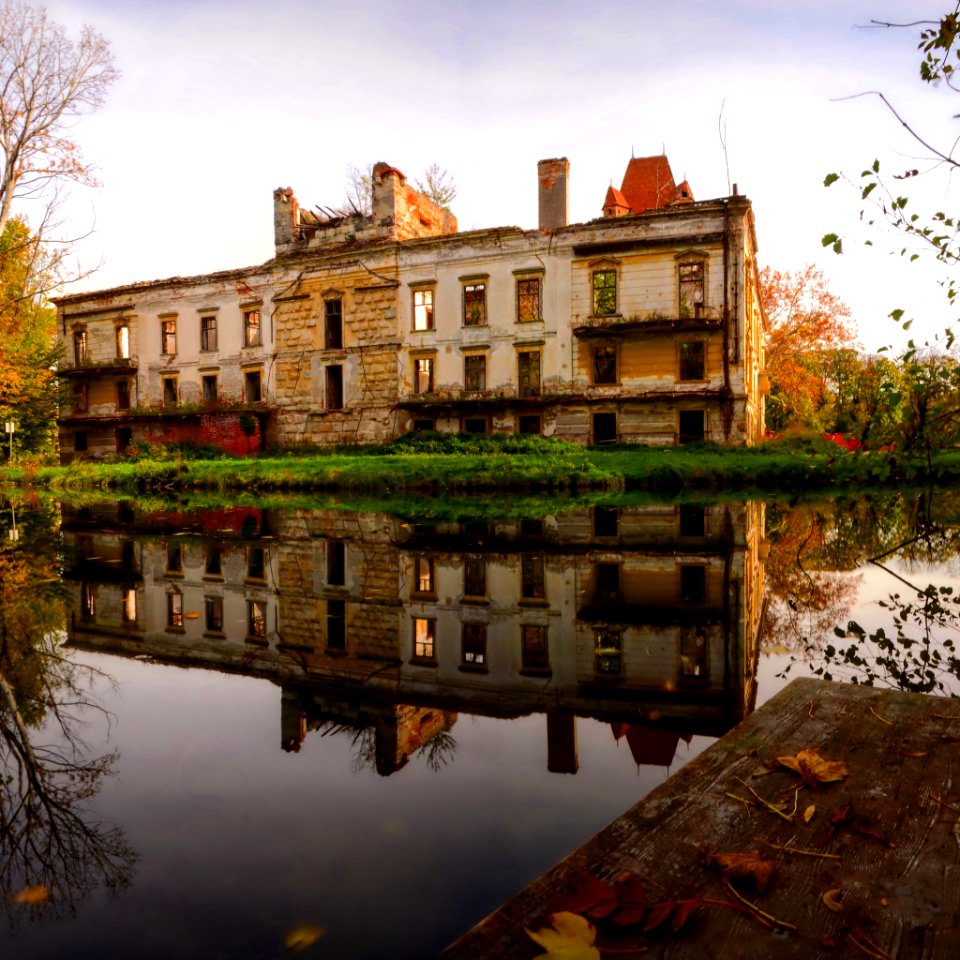 Reflection Waterway Water Water Castle