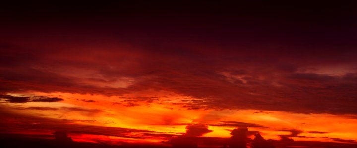 Sky Afterglow Red Sky At Morning Sunset