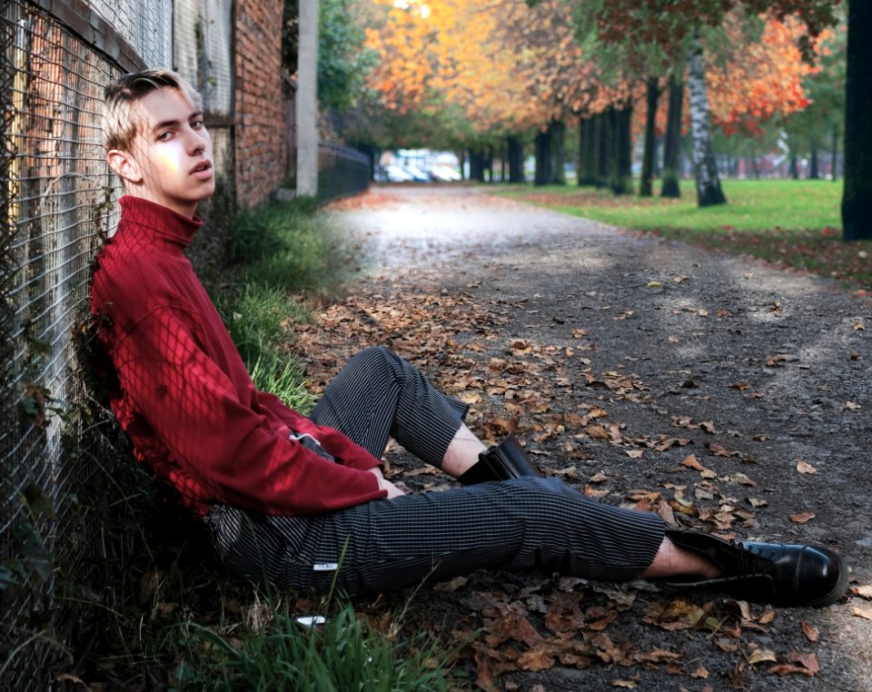 Autumn Tree Girl Leaf