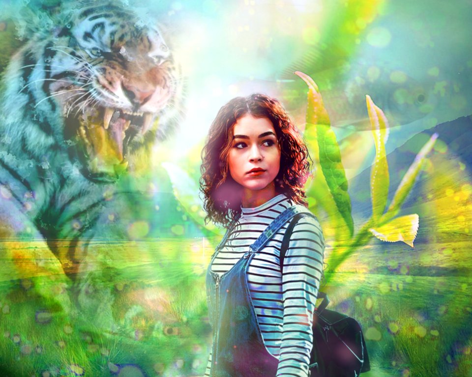Green Nature Painting Art