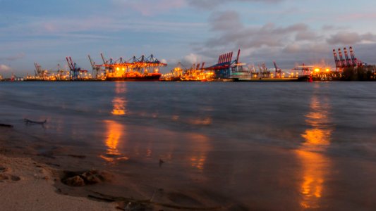 Waterway Sea Port Container Ship
