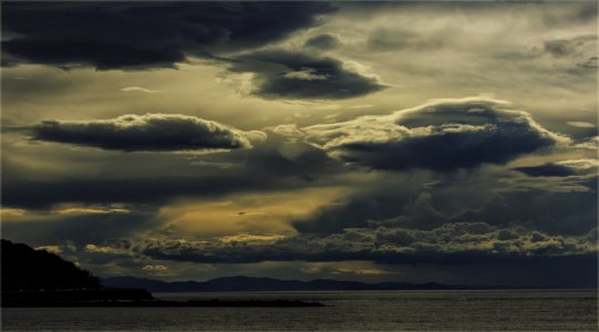 Sky Horizon Cloud Sea photo