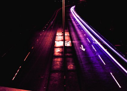Time Lapse Photography Of Roadway
