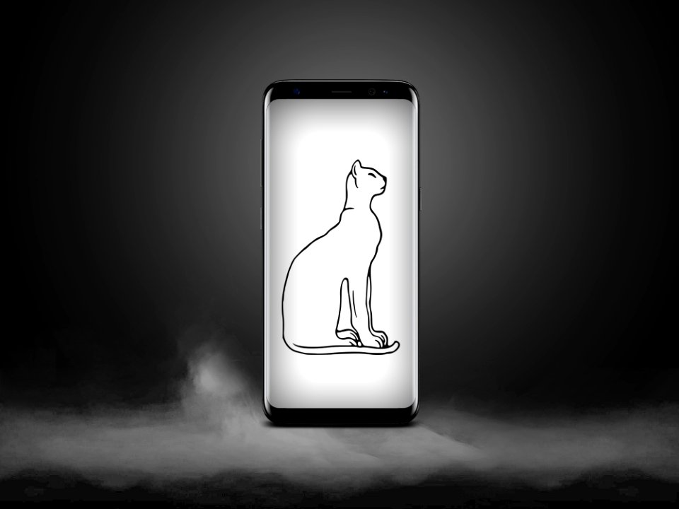Black And White Mobile Phone Technology Gadget