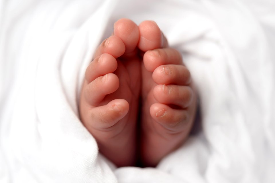 Babies Feet Selective Focus Photo