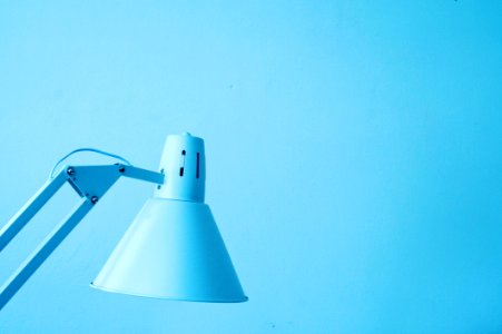 Close-Up Photography Of White Desk Lamp photo
