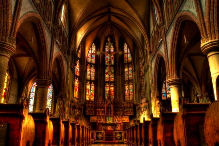 Cathedral Medieval Architecture Stained Glass Place Of Worship