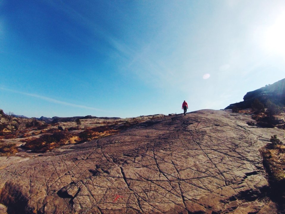 Man From Afar On Brown Land