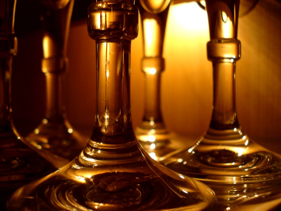 Brass Glass Bottle Barware Glass
