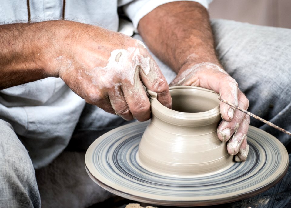 Potters Wheel Pottery Material Ceramic