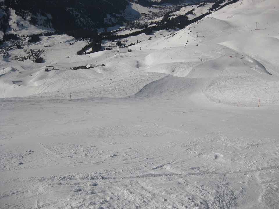 Snow slope landscape