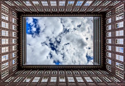Blue Sky Cloud Window photo