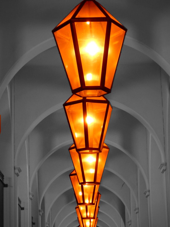 Light Fixture Lighting Orange Lamp