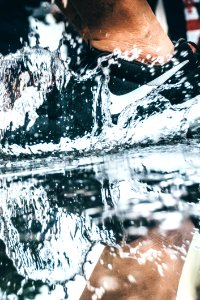 Close-up Low Section Of Man In Water
