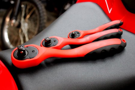 Black And Red Socket Wrench photo