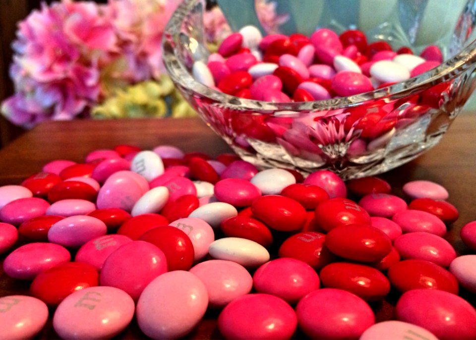 Pink Mampms On Table