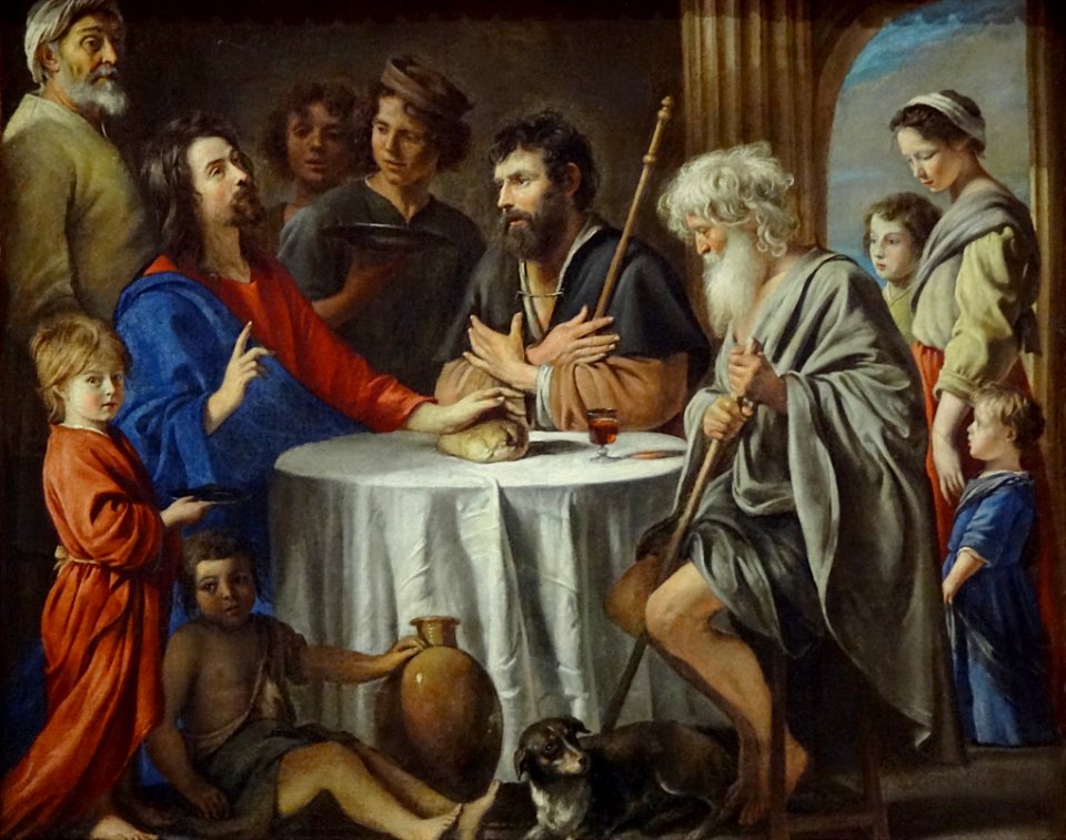 Les Plerins DEmmas Mathieu Le Nain Vers 1645 Muse Du Louvre