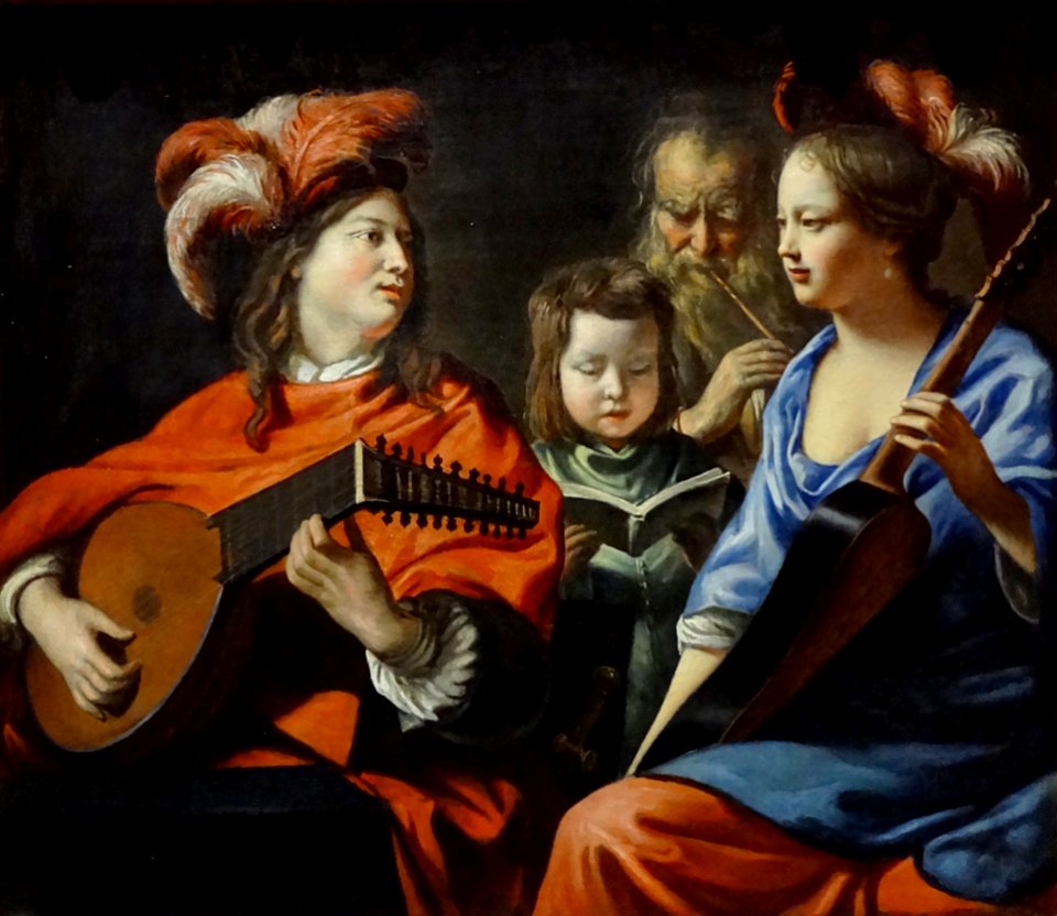 Le Concert Mathieu Le Nain Vers 1655-1660 Muse Dart Et Darchologie Du Pays De Laon
